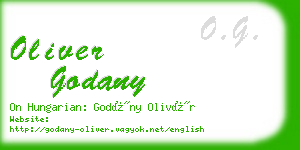 oliver godany business card